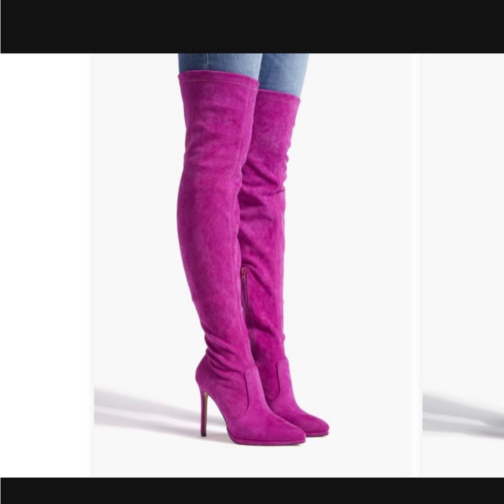 Fuchsia  pink, new, size 9 boots